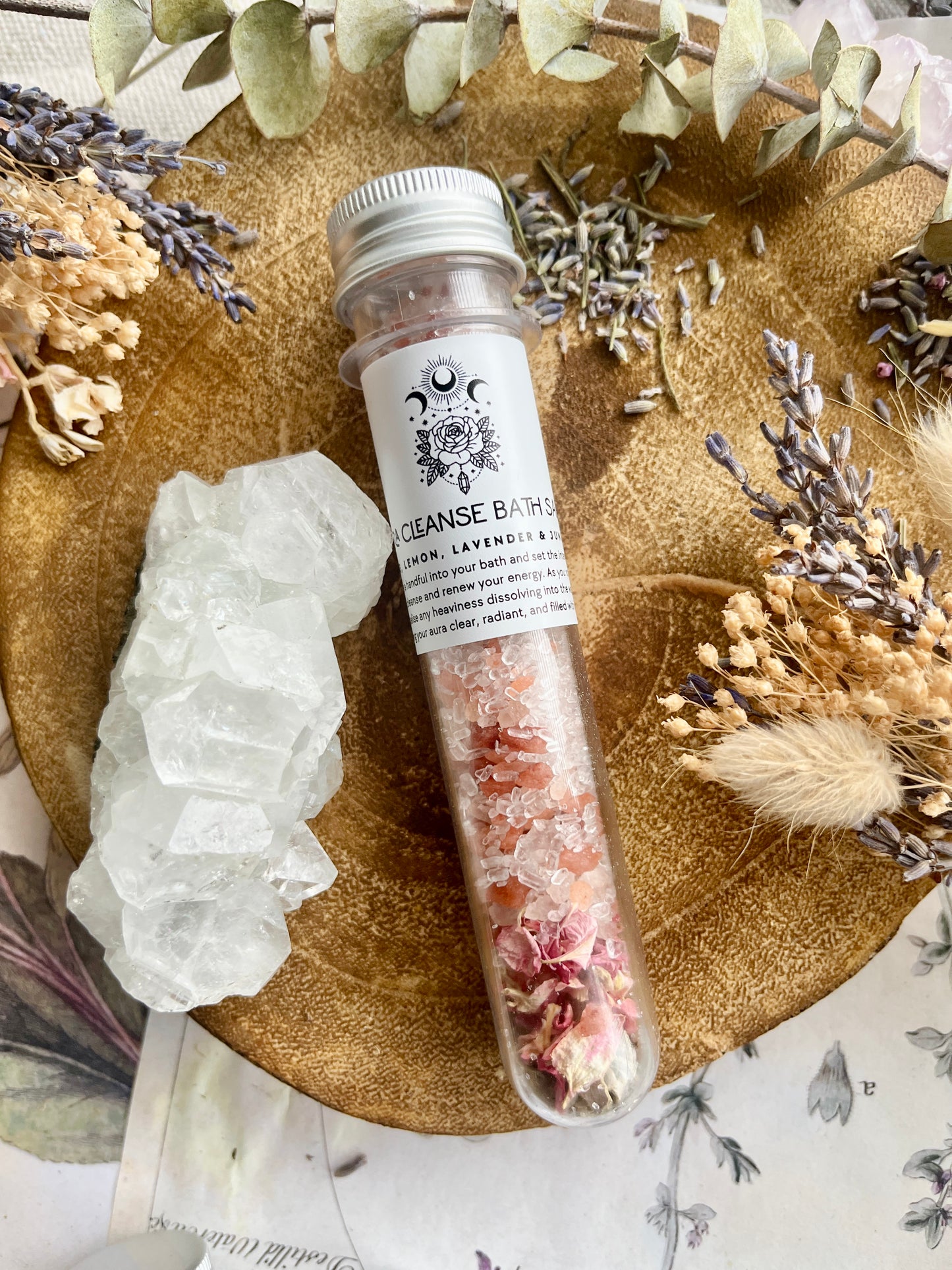 Bath Salts Test Tubes | Full Moon | New Moon | Aura Cleanse
