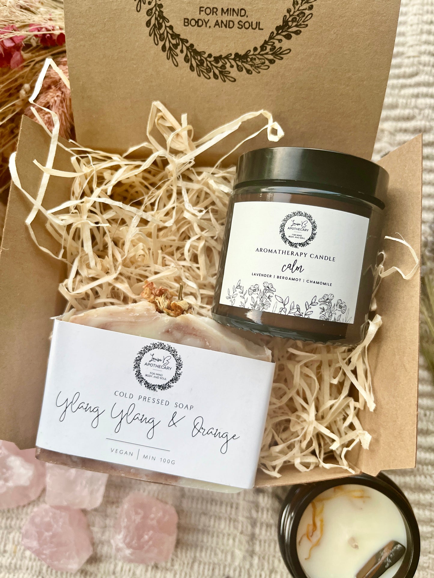 Create your own candle and soap gift set