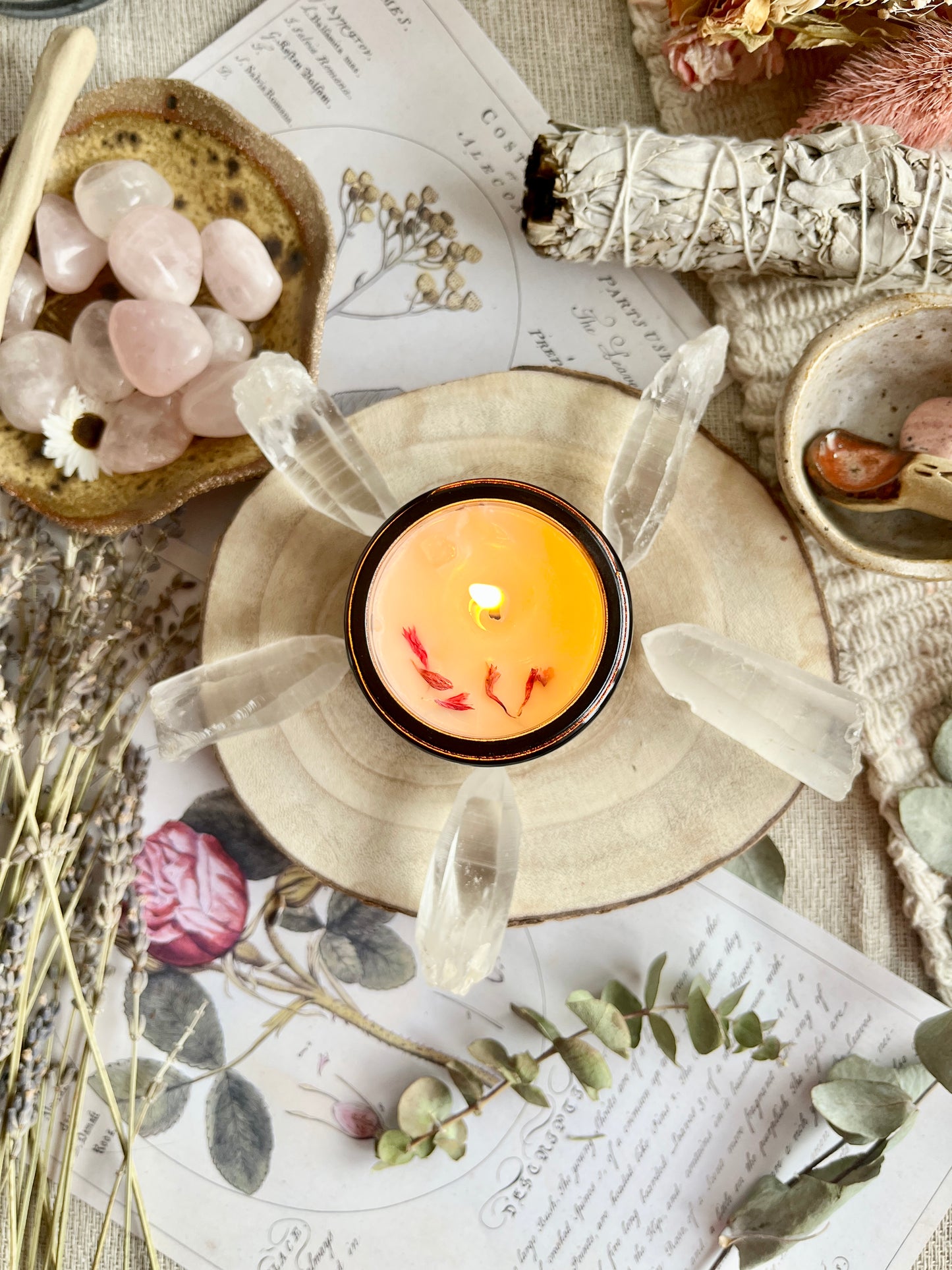 meditation aromatherapy candle
