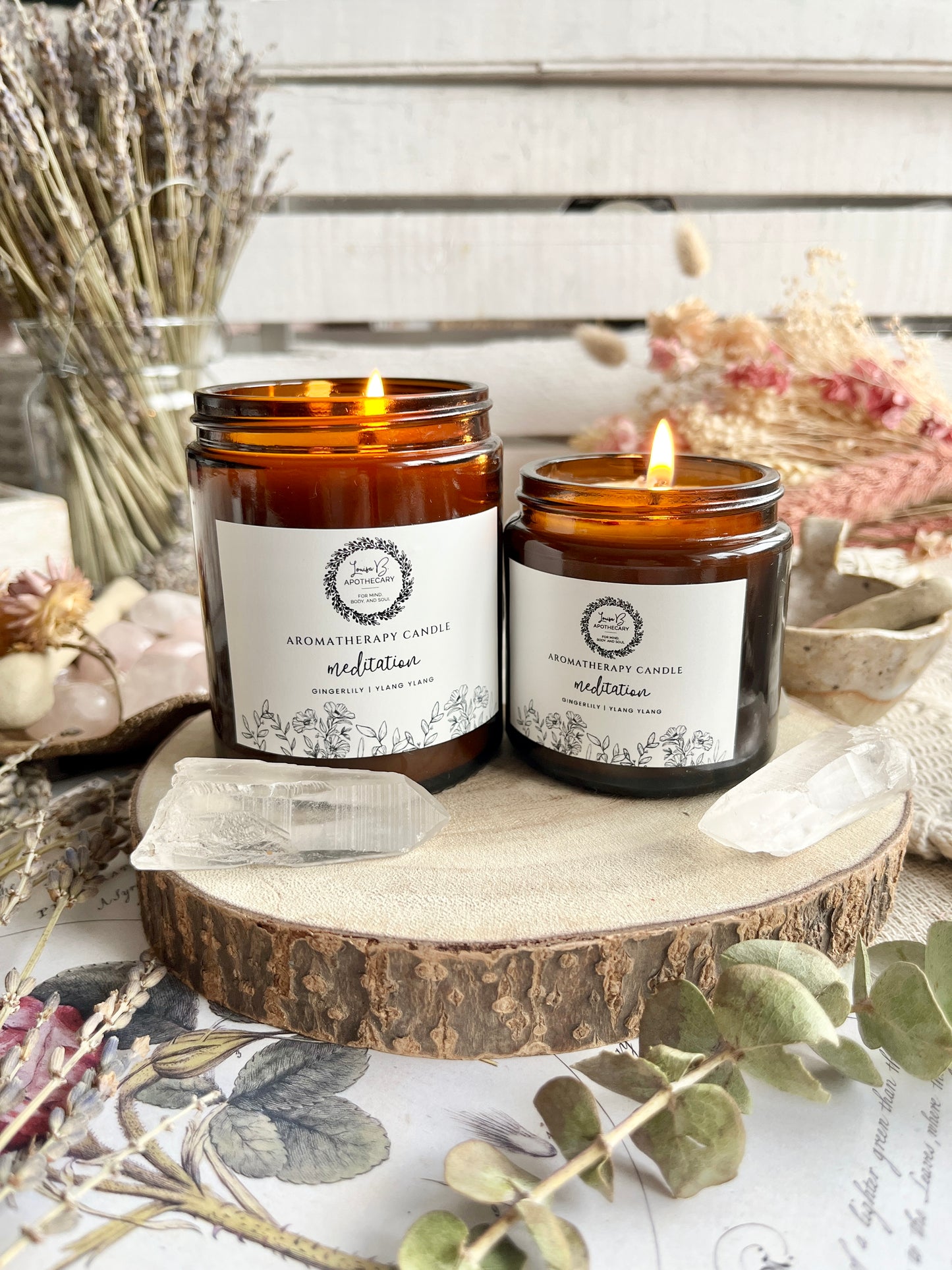 meditation aromatherapy candle