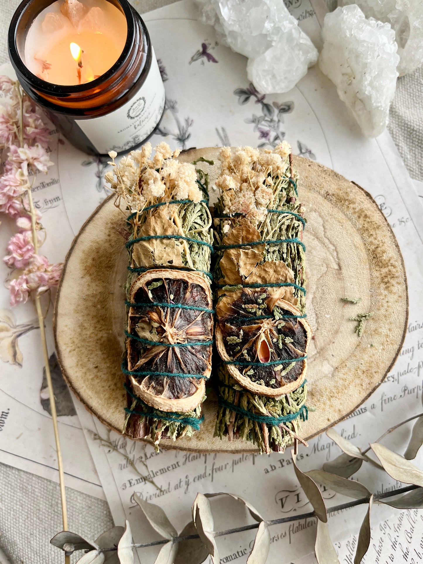 Sage, Cedar, Orange & Bay Smudge Stick