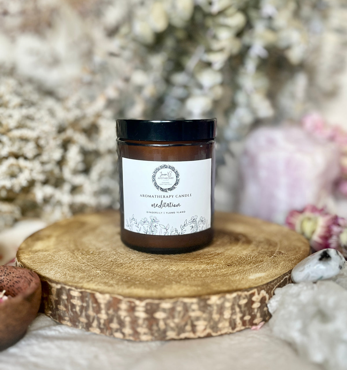 Meditation Aromatherapy Crystal Candle