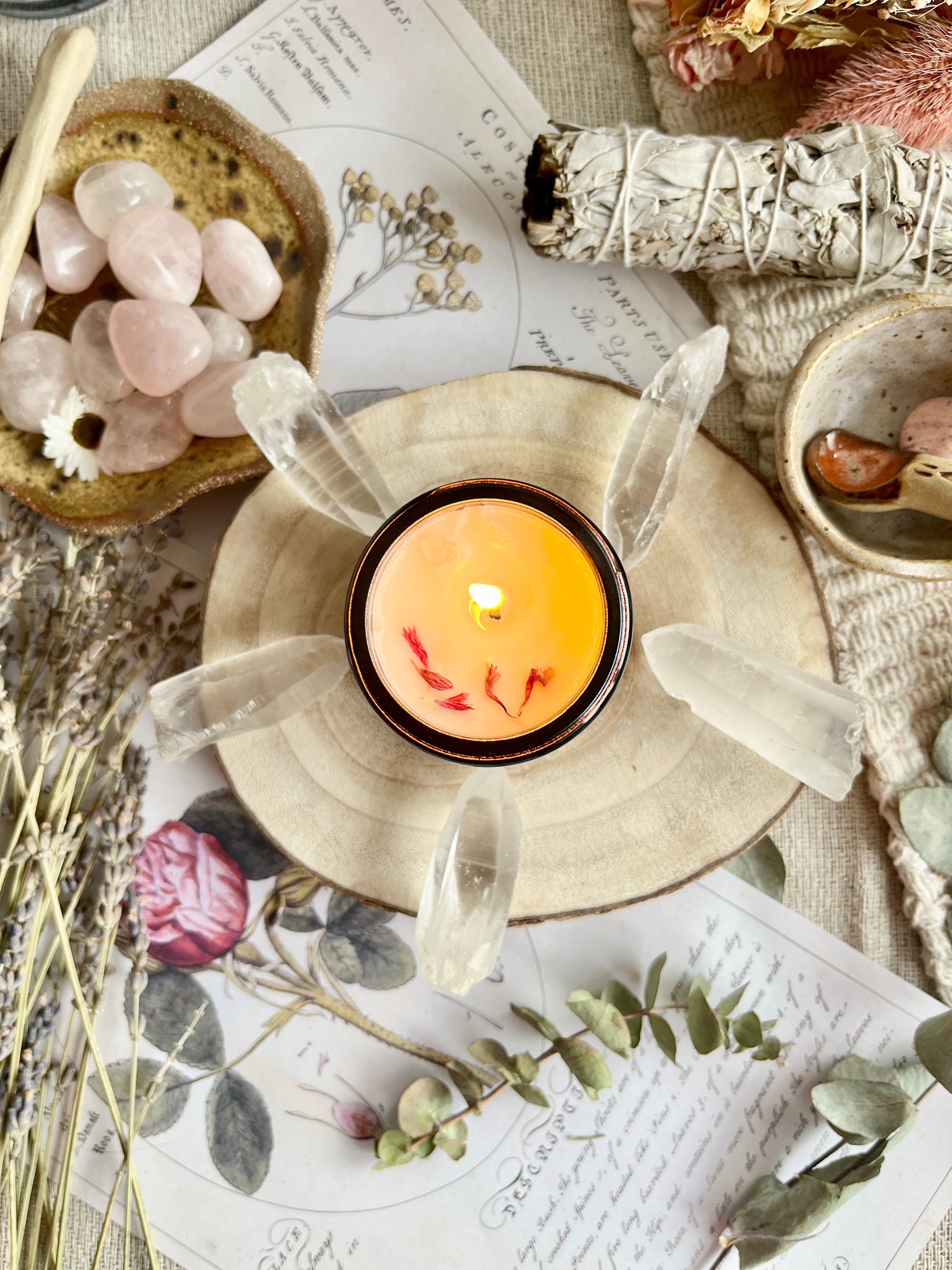 meditation aromatherapy candle