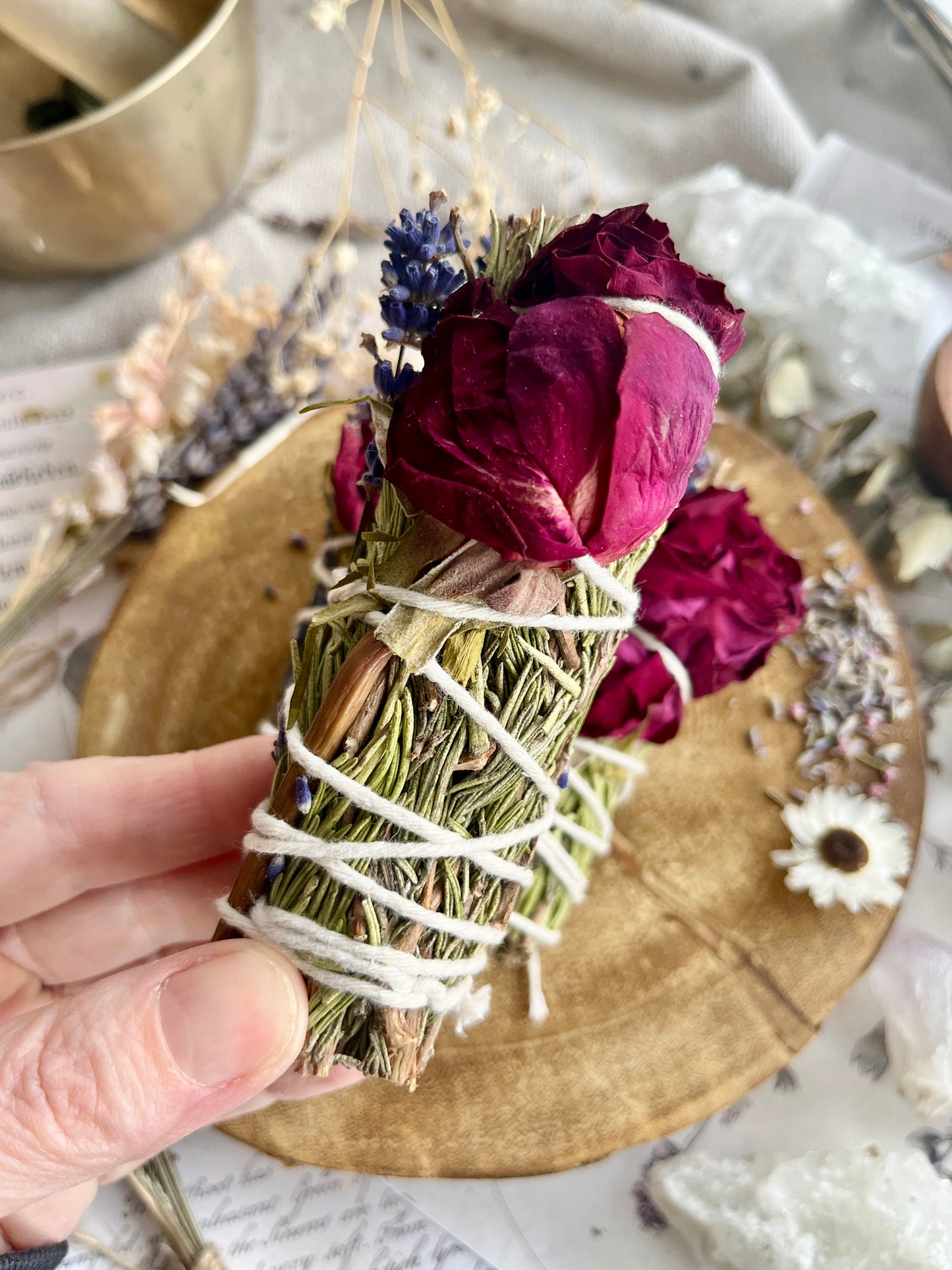 Lavender Peace Energy Cleansing Wand