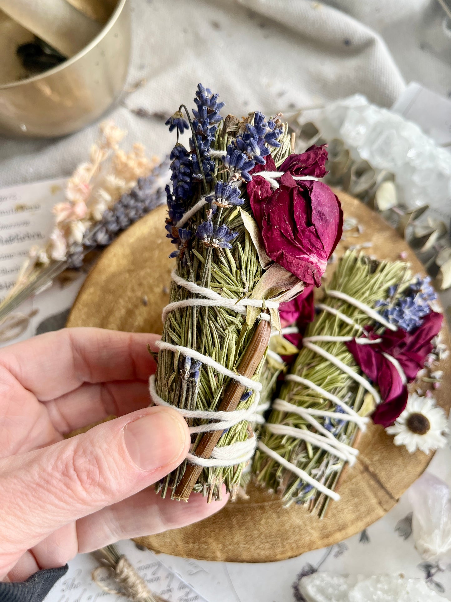 Lavender Peace Energy Cleansing Wand