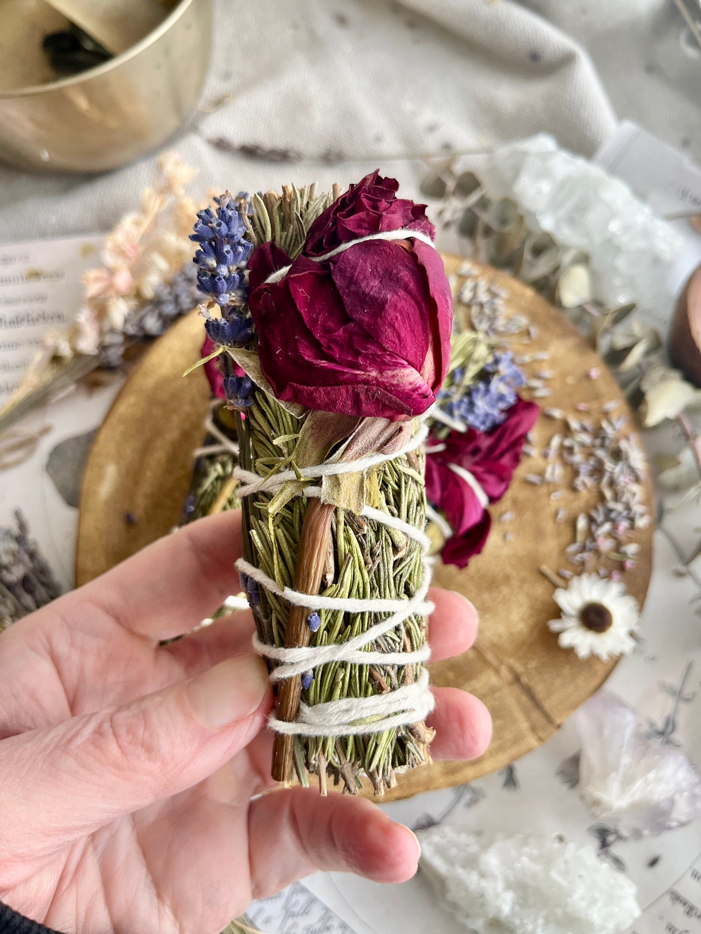 Lavender Peace Energy Cleansing Wand