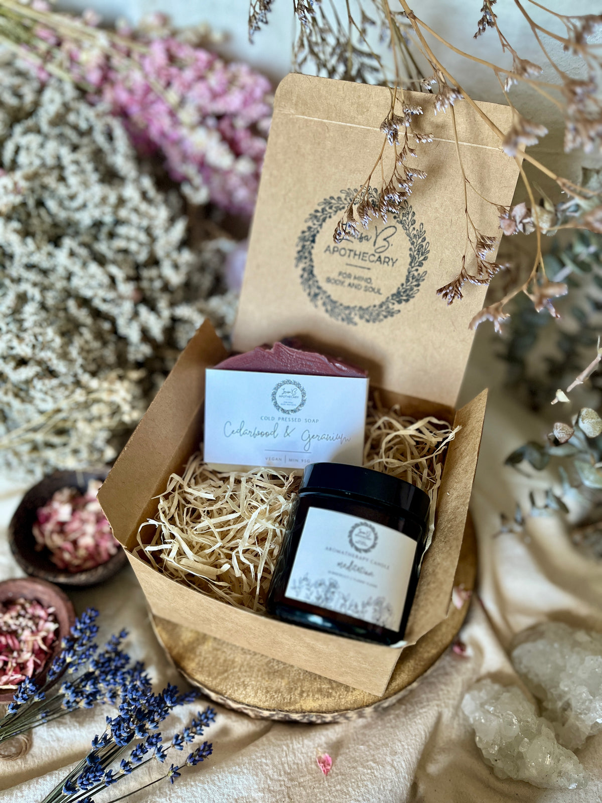 Create your own candle and soap gift set