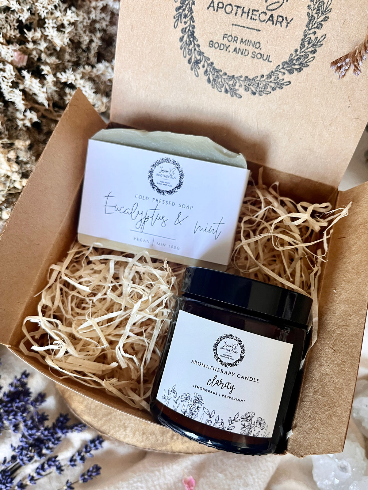 Create your own candle and soap gift set