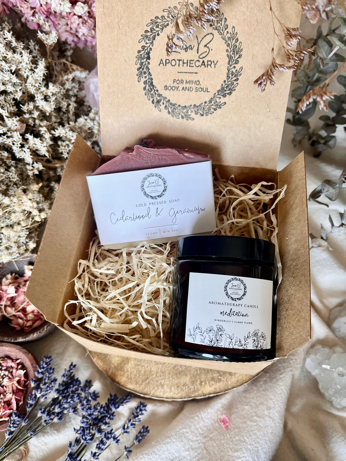 Create your own candle and soap gift set