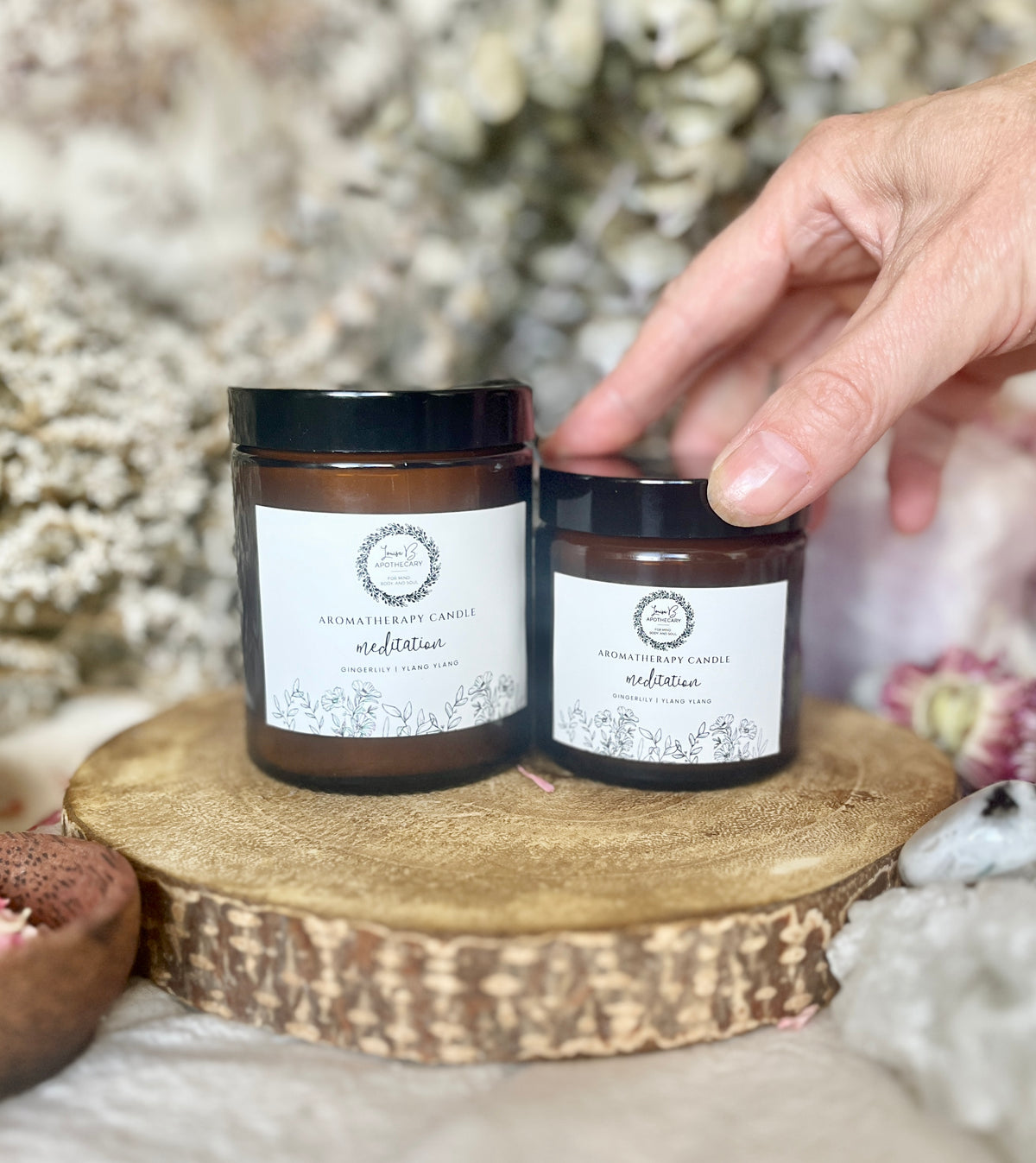 Meditation Aromatherapy Crystal Candle