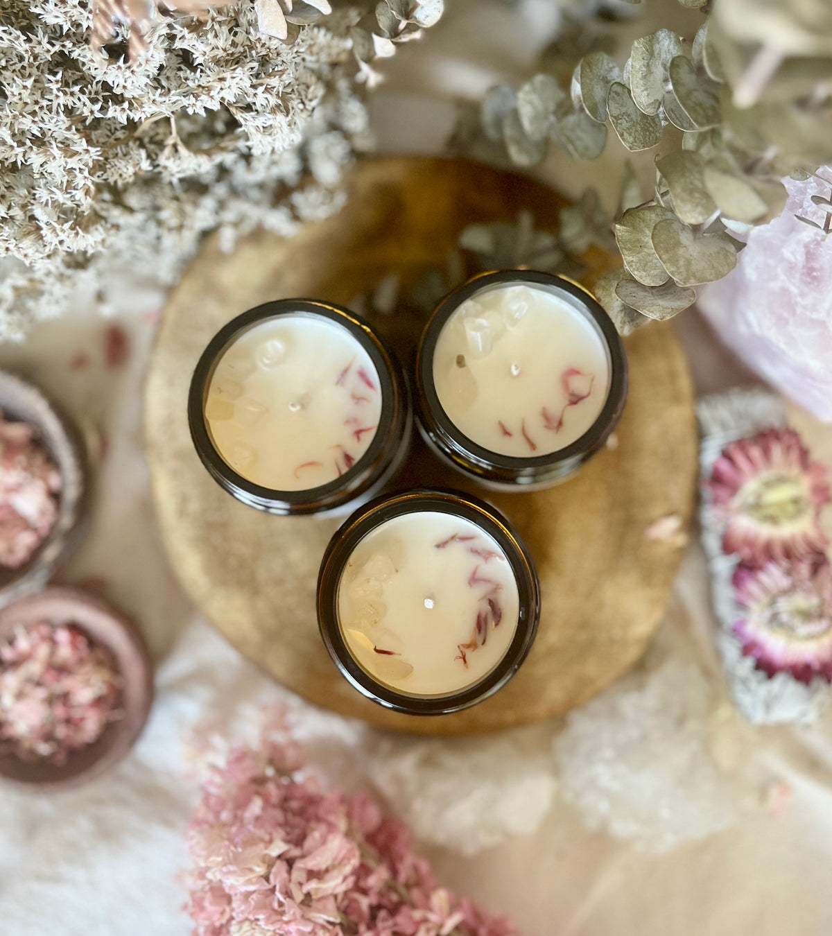 Meditation Aromatherapy Crystal Candle