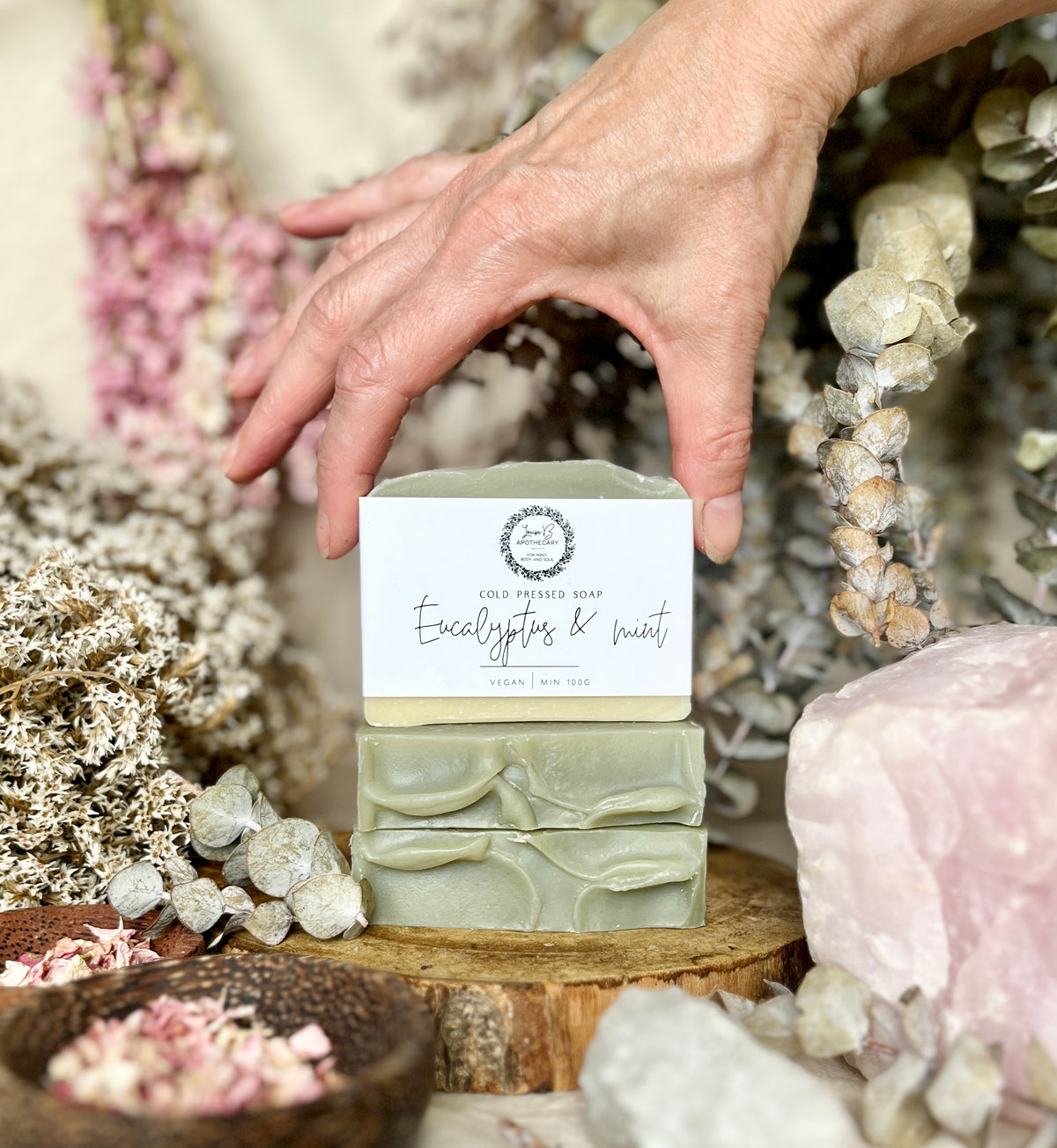 Peppermint, Eucalyptus and Lemongrass Soap